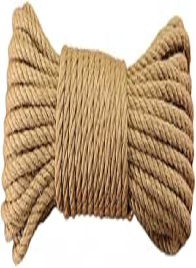 EvZ Natural Jute Twine Durable Industrial Packing Materials Heavy Duty Natural Brown Twine Jute Rope/string 328ft/100m for Arts, Crafts & Gardening Applications
